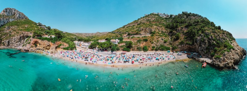 Plaża Cala Granadella w pobliżu Javea, Costa Blanca, Hiszpania