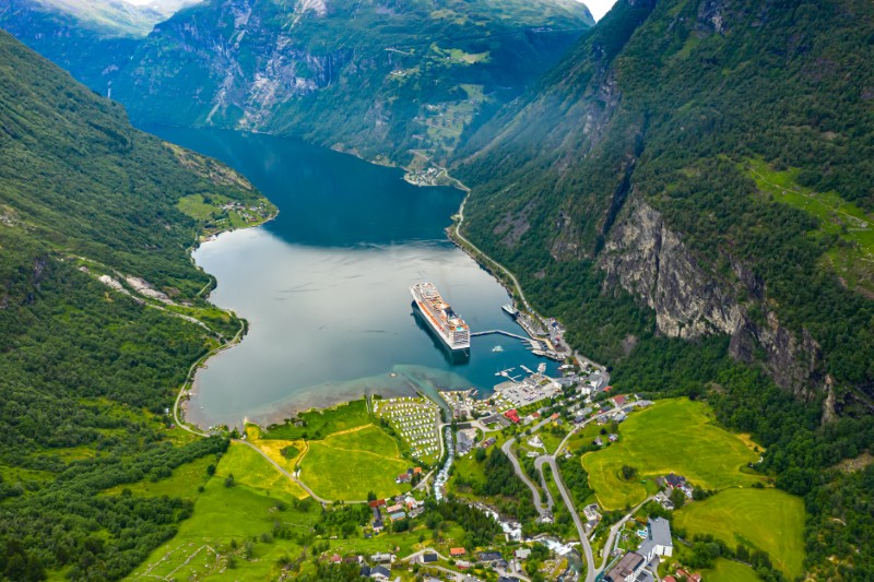 Fiordy w Norwegii w Europie
