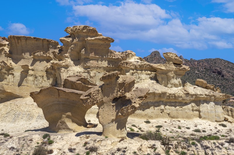 Gredas de Bolnuevo, Costa Calida, Hiszpania