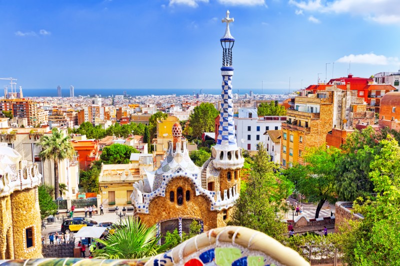 Park Güell, Barcelona, Hiszpania