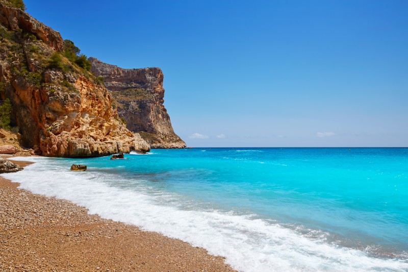 Cala del Moraig w Benitachell, Costa Blanca, Hiszpania