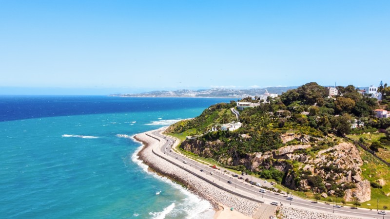 Tangier, Morocco. Strait, Gibraltar, Półwysep Iberyjski