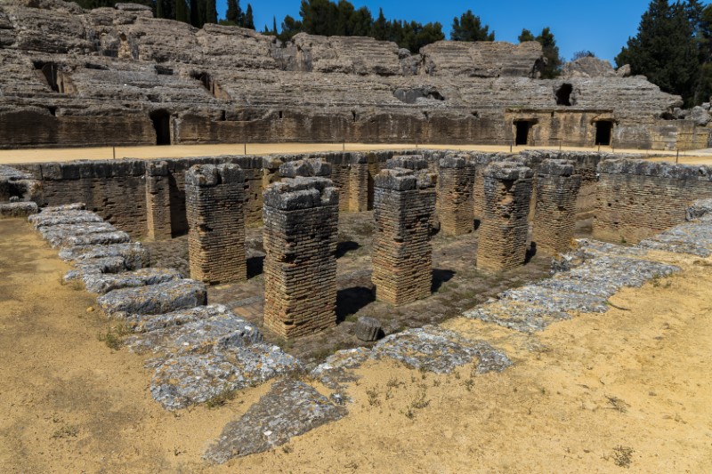 Rzymski amfiteatr Italica, Santiponce, Hiszpania