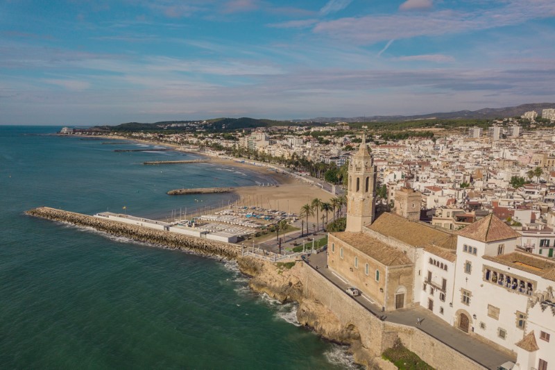 Miasteczko Sitges w pobliżu Barcelony