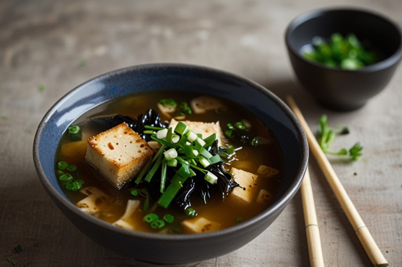Zupa miso, potrawa kuchni japońskiej